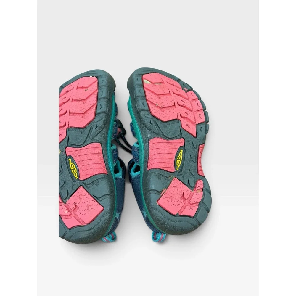KEEN Newport H2 Kids Size 12 Teal Blue Pink Water Hiking Sport Sandals Washable